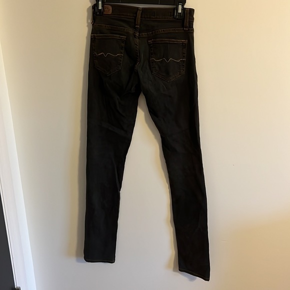 Red engine low rise skinny gunmetal jeans size 26 - Picture 5 of 9